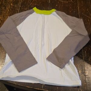 Circo Kids Long Sleeve Raglan Shirt - White, Gray, and Green